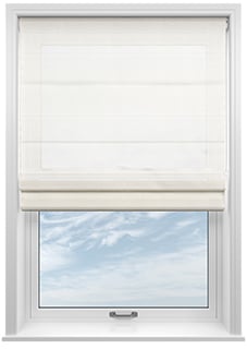 Marsala Voile, Beach White - Motorised Roman Blind